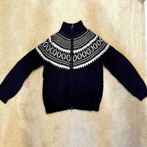 Goodfellow & Co. Navy Holiday Sweater Zip-up